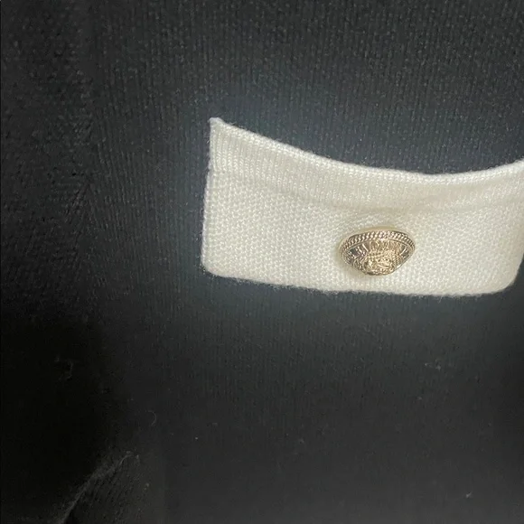 Balmain Black and Cream Buttoned Blazer - Picture 3 of 5